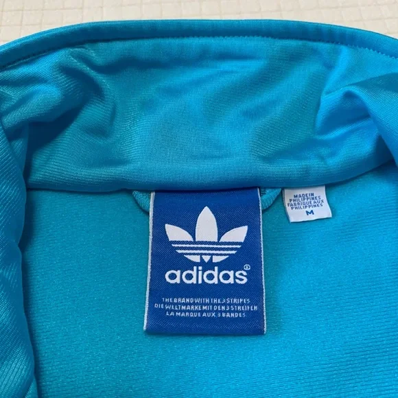 Adidas turquoise and yellow track jacket - Picture 12 of 16